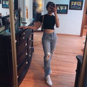 AGOLDE 90s Mid Rise Loose fit in Fall Out